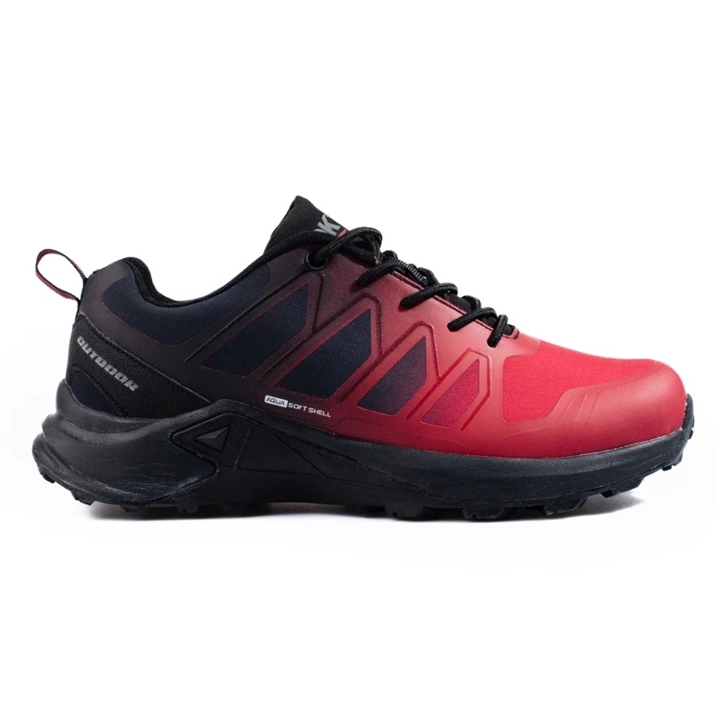 Zapatillas de trekking de hombre DK Softshell rojo negro 1