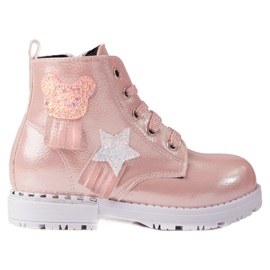 Botas de niña rosa rosado 1