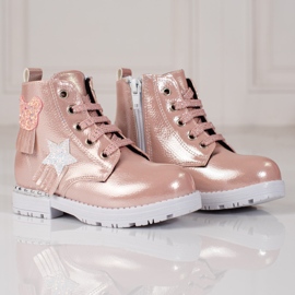 Botas de niña rosa rosado 3