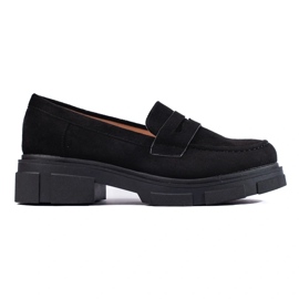 Zapatos de mujer de ante negro. 2