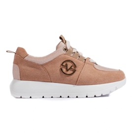 Deportivas mujer Vinceza beige 1