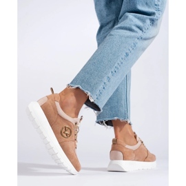 Deportivas mujer Vinceza beige 4