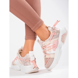 Seastar Zapatillas de mujer rosa con puño. rosado 2