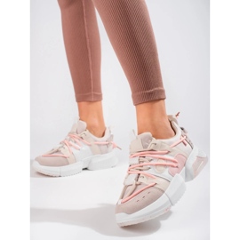 Seastar Zapatillas de mujer rosa con puño. rosado 3