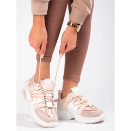 Seastar Zapatillas de mujer rosa con puño. rosado 4