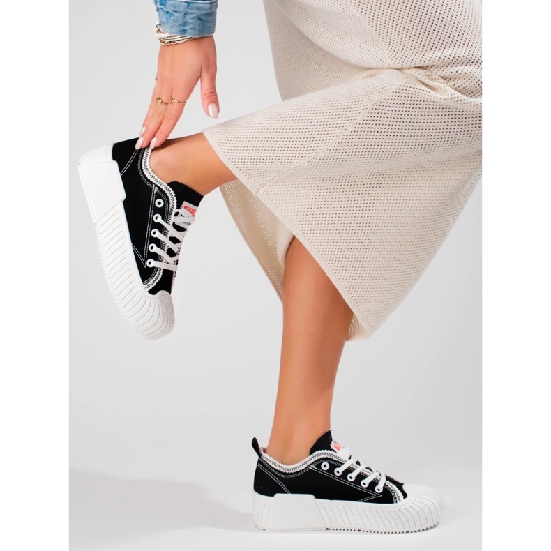 Seastar Zapatillas bajas de mujer negras. negro 2