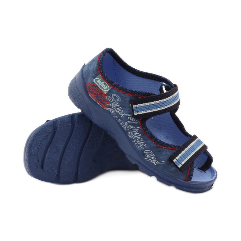 Sandalias Befado 969x129 azul azul marino rojo 3