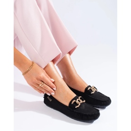 Mocasines clásicos de mujer Shelovet negro 2 Mocasines clásicos de mujer Shelovet negro 2