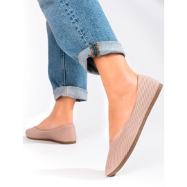 Bailarinas de mujer de textil Vinceza beige 4