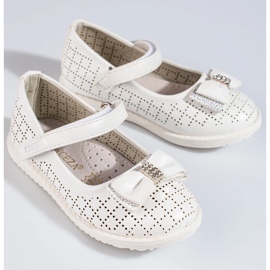 Bailarinas niña caladas Vinceza blanco 3