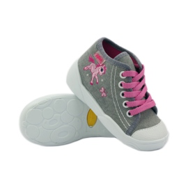 Zapatillas en zapatillas Befado 218P048 konik rosa gris 3