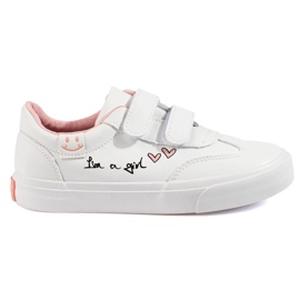 W. Potocki Deportivas con velcros para niña Potocki blanco 1