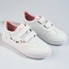 W. Potocki Deportivas con velcros para niña Potocki blanco 4