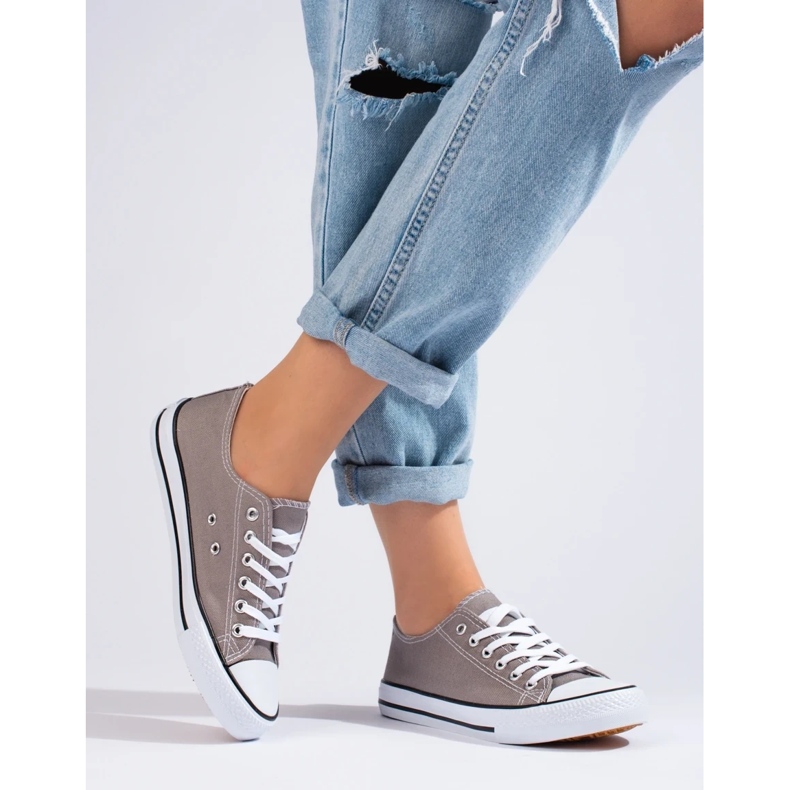 Deportivas clásicas Shelovet grises 1