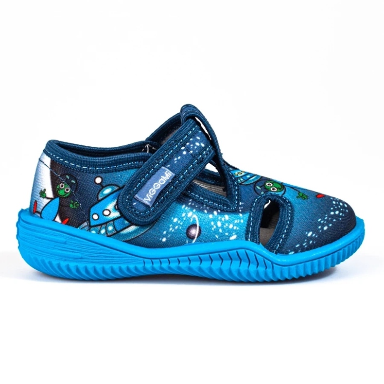 Pantuflas viggami cosmos azul para niño 2