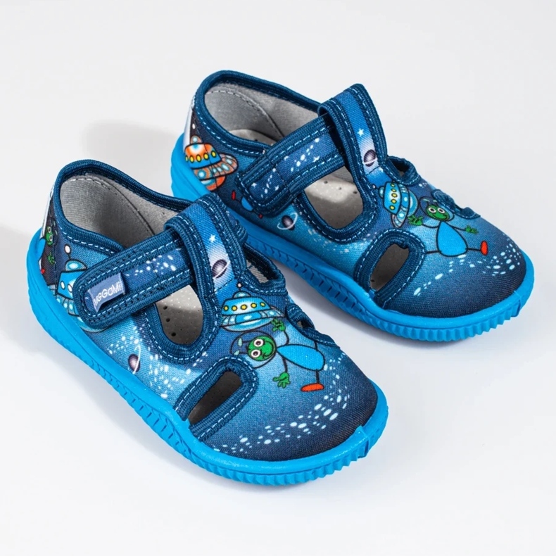 Pantuflas viggami cosmos azul para niño 1