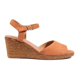 Sandalias marrones con cuña de W. Potocki marrón 3