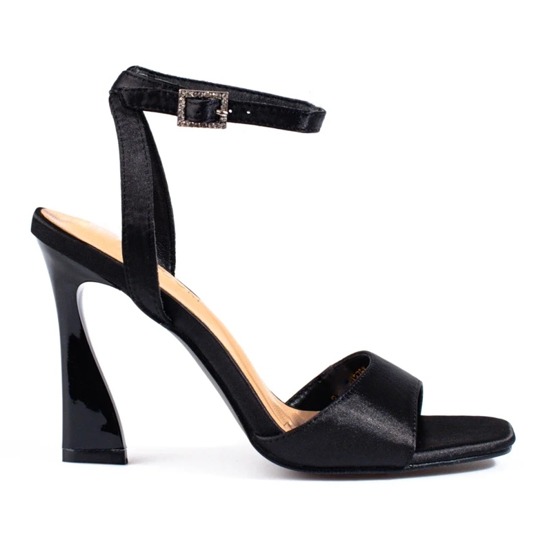 W. Potocki Sandalias mujer tacón Potocki negro 2