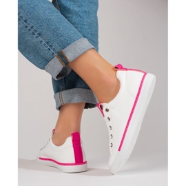 Shelovet zapatillas blancas clásicas de mujer blanco 3