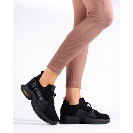 Deportivas de mujer Shelovet negras caladas negro 3