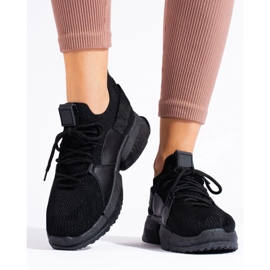 Deportivas de mujer Shelovet negras caladas negro 4