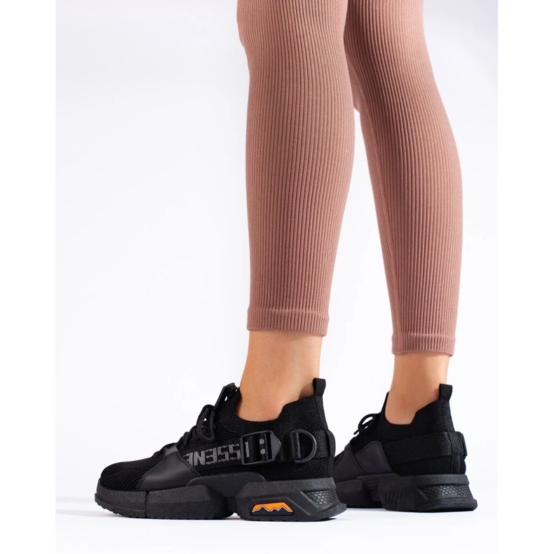 Deportivas de mujer Shelovet negras caladas negro 1