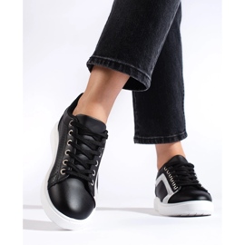 Deportivas mujer clásicas cómodas negras Shelovet negro 1