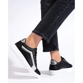 Deportivas mujer clásicas cómodas negras Shelovet negro 4