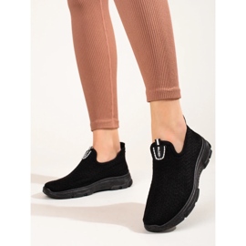 Deportivas sin cordones Shelovet negras negro 1 Deportivas sin cordones Shelovet negras negro 1