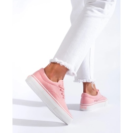 Deportivas rosas mujer Big Star LL274147P rosado 4