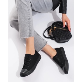 Deportivas clásicas de mujer Shelovet negras negro 4
