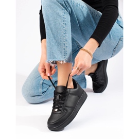 Deportivas clásicas de mujer Shelovet negras negro 4