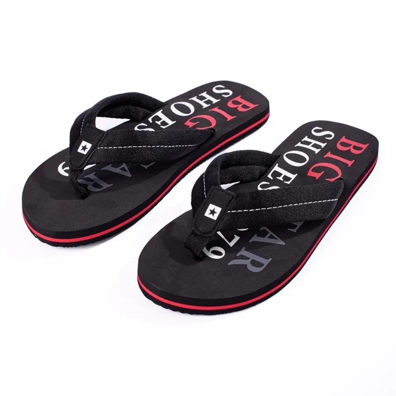 Pantuflas de hombre Big Star negras LL174614 negro 1