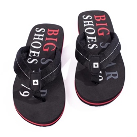 Pantuflas de hombre Big Star negras LL174614 negro 4