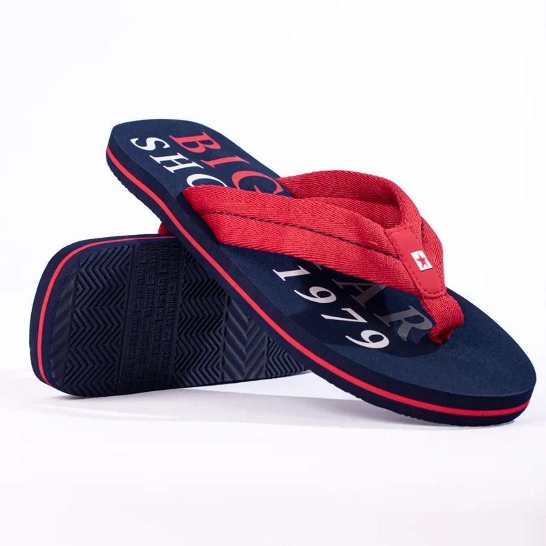 Pantuflas hombre Big Star LL174613 rojo 2
