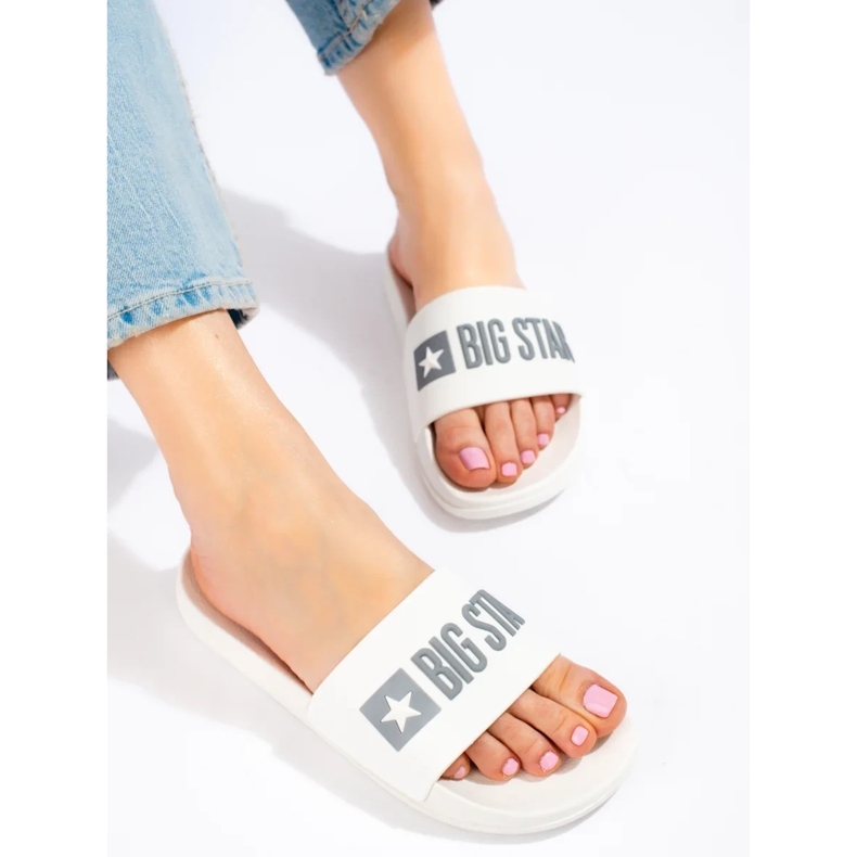 Pantuflas mujer Big Star blanco ff274A199101 2