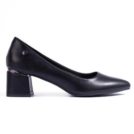 Zapatos de salón mujer tacón bajo negro Vinceza 2