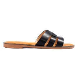 Zapatillas de casa clásicas de mujer Shelovet negras negro 1