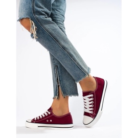 Deportivas de mujer Shelovet burdeos rojo 3