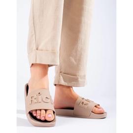 W. Potocki Pantuflas beige de mujer de Potocki 1