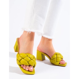 Sandalias mujer tacón Shelovet verde 1 Sandalias mujer tacón Shelovet verde 1