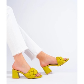 Sandalias mujer tacón Shelovet verde 3