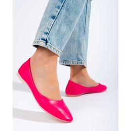 Bailarinas de mujer de color rosa fabricadas en ecopiel Shelovet rosado 1
