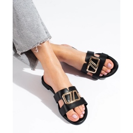 Babuchas Shelovet de mujer elegantes negras negro 2