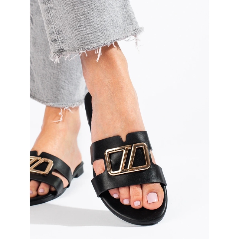 Babuchas Shelovet de mujer elegantes negras negro 1