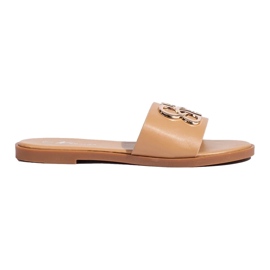 Zapatillas de casa clásicas de mujer Shelovet negras beige 4