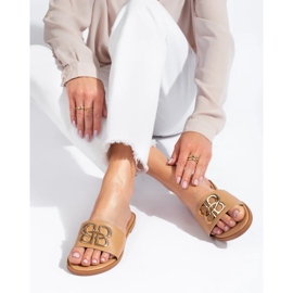 Zapatillas de casa clásicas de mujer Shelovet negras beige 3
