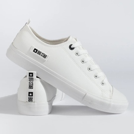 Deportivas blancas para hombre fabricadas en piel ecológica Big Star KK174008 blanco 3