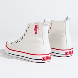 Zapatillas altas de hombre Big Star blancas blanco 1