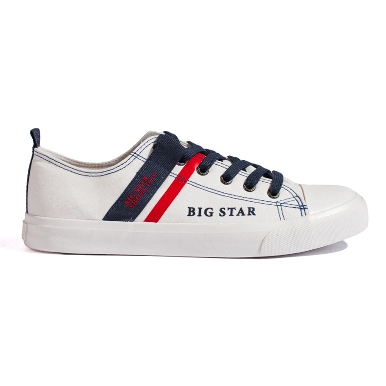 Deportivas blancas de hombre fabricadas en piel ecológica Big Star LL174005 blanco 1